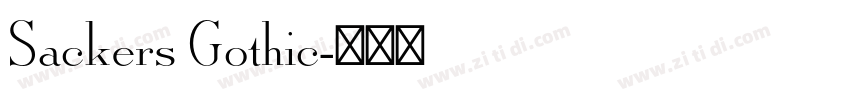 Sackers Gothic字体转换